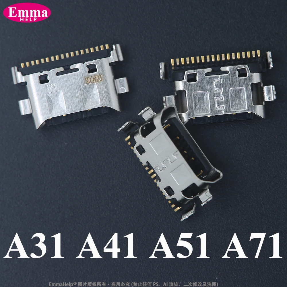 10 piezas de Conector de Carga USB para Samsung A06 A07 A05 A04 A13 A14 A15 A17 A25 A31 A50s A51 A16