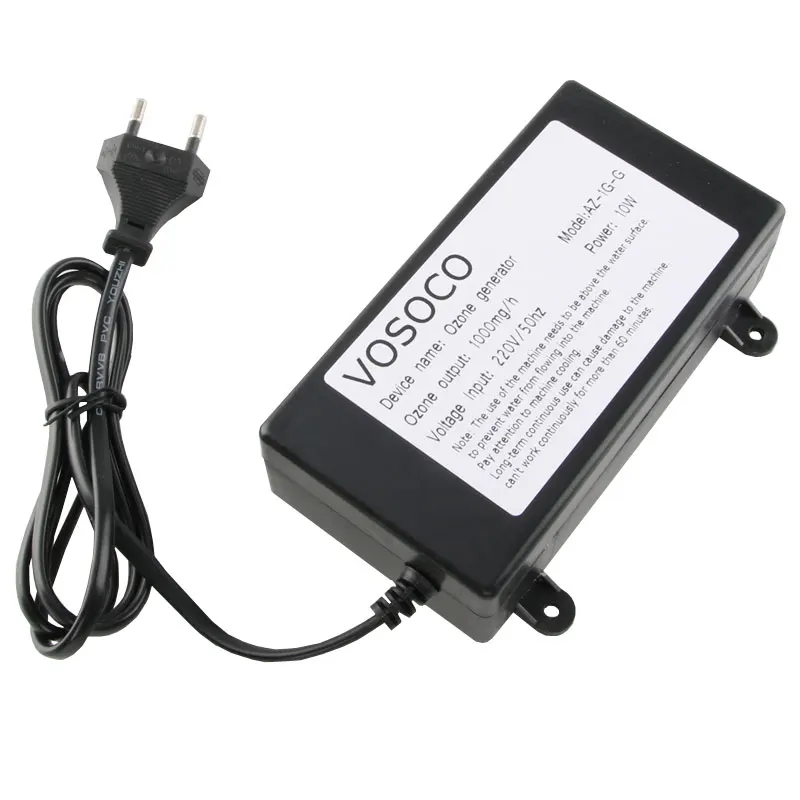VOSOCO-generador de ozono de 1000mg, ozonizador, purificador de aire y agua, limpiador de frutas, verduras, carne, limpieza, cocina, inodoro, desodorizar, 220V, 110V