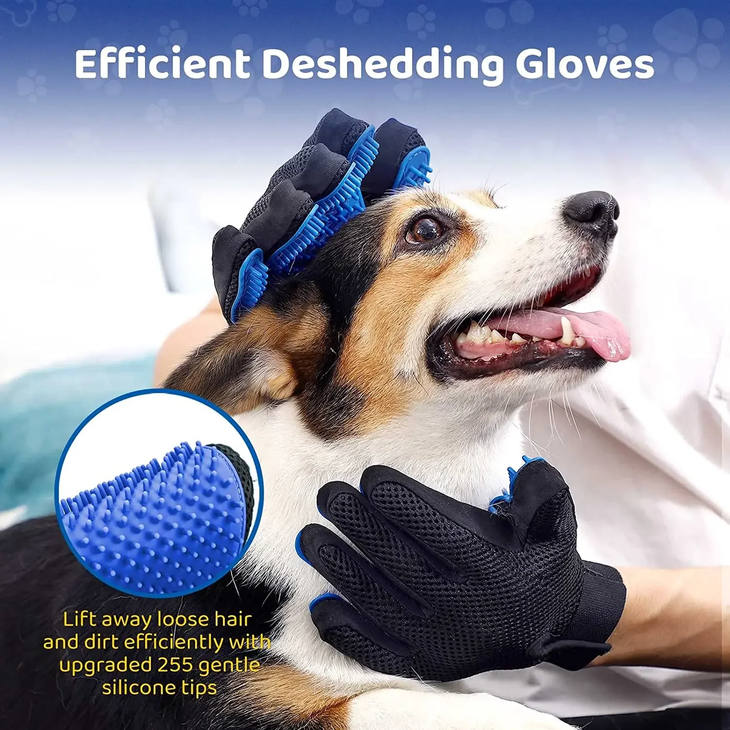 Guante de cuidado para mascotas, eliminador de pelo suave y eficiente para mascotas, accesorios para gatos, guantes para perros y gatos, productos para mascotas, suministros para gatos