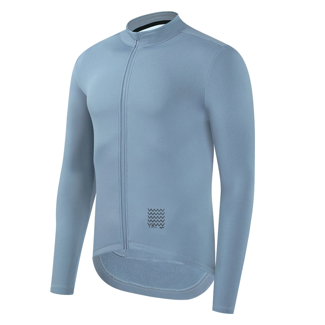 Ykywbike-Camiseta de ciclismo de invierno para hombre, ropa térmica de lana para bicicleta de montaña, camisetas cálidas de manga larga, chaqueta para bicicleta de carretera