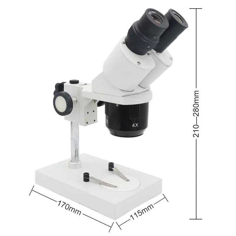 Microscopio estéreo Binocular Industrial, herramienta de reparación de soldadura PCB para reparación de reloj de teléfono móvil e inspección de PCB, 20x40x