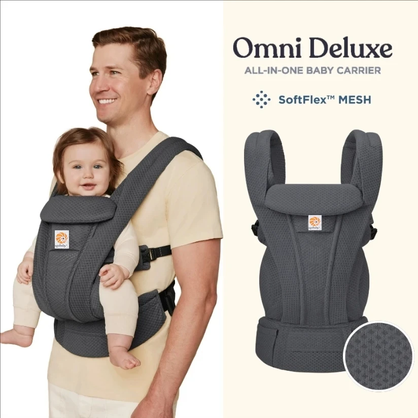 Egobaby Omni Deluxe portabebés Breeze ergonómico mochilas titular hombro cintura cinturón Sling tirantes 360