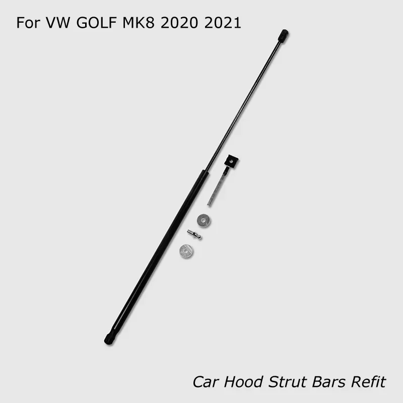 Para VW Golf 8 MK8 2020 2021 2022 2023 2024, capó de estilo de coche, barras de soporte de elevación de choque de Gas, accesorios de varilla de soporte