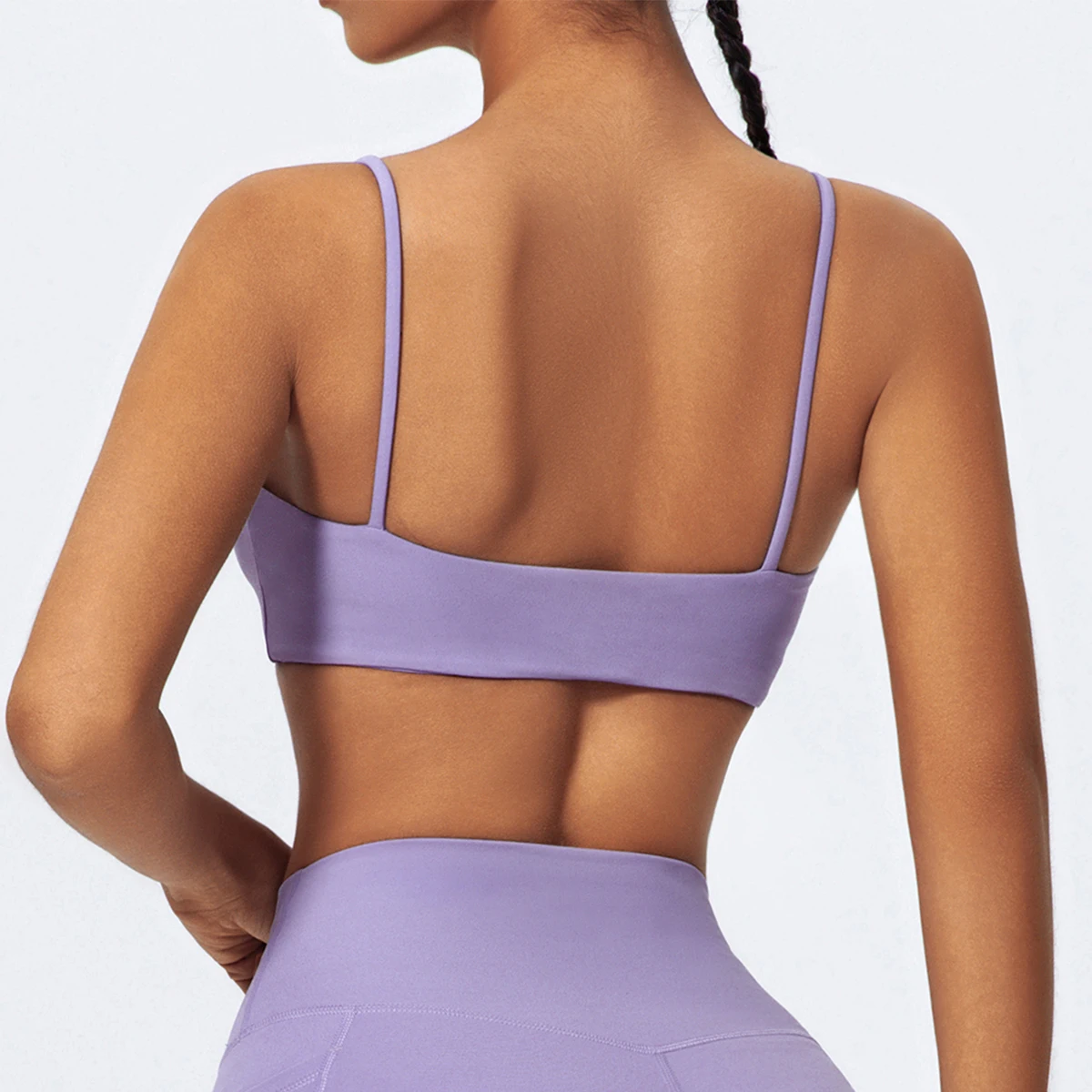 Sujetador Deportivo Hearuisavy de Alta Elasticidad, Ropa Interior Deportiva con Tirantes para Mujer, Ropa de Yoga Transpirable para Correr, Top de Gimnasio de Secado Rápido