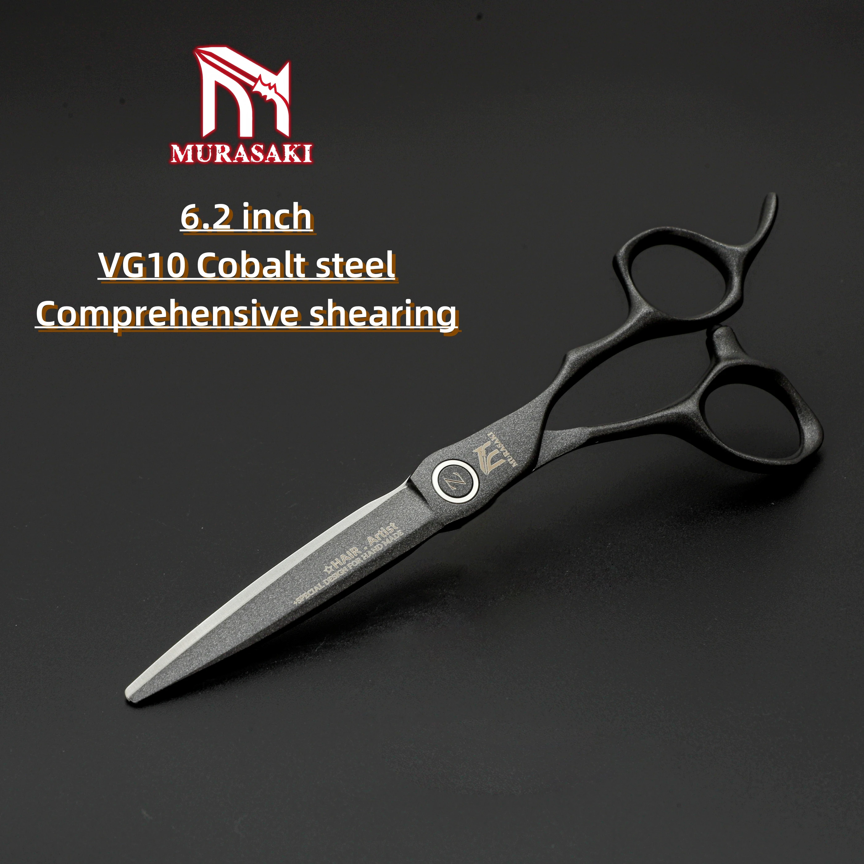 Tijeras de peluquería profesionales MURASAKI, acero cobalto japonés VG10, tijeras de corte de pelo de alta calidad, diseño especial para peluquero