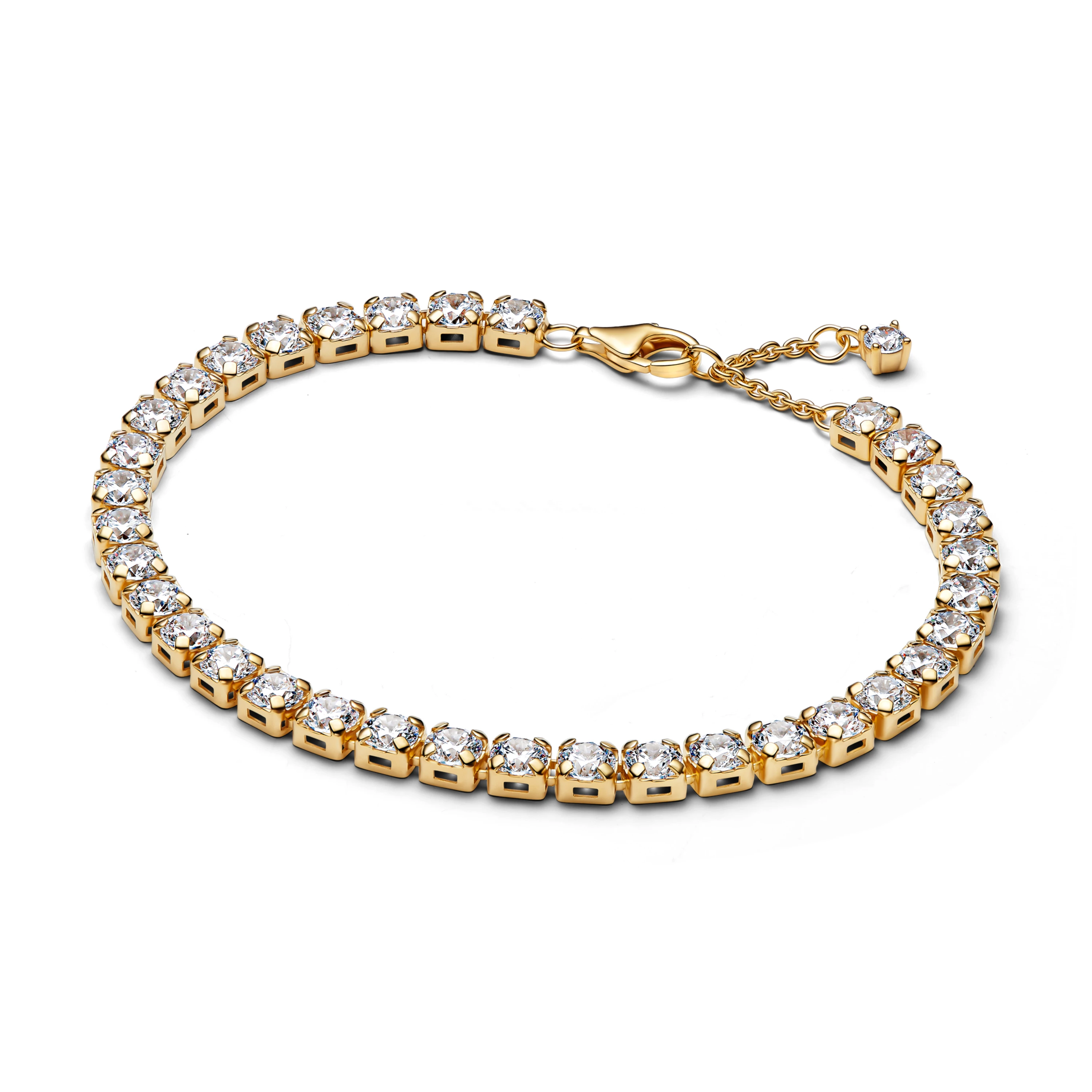 Nueva Pulsera de Plata de Ley 925 con Circonitas Redondas de Lujo para Mujer, 2026, Regalos de Joyería Fina para Bodas y Fiestas