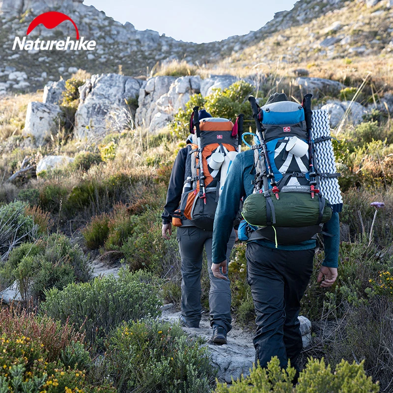 Naturehike-mochilas de senderismo de 70L para exteriores, bolsa de escalada impermeable de gran capacidad para hombre y mujer, mochila de viaje para acampar Bushcraft