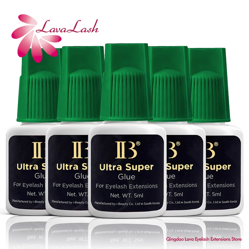 Pegamento IB Ultra Super Original de Corea para extensiones de pestañas, 5ml, profesional, IB, pegamento con tapa verde, herramientas de maquillaje adhesivas para pestañas postizas