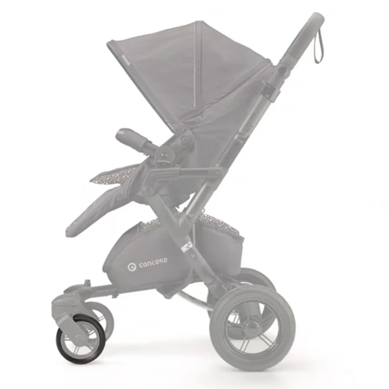 Neumático de cochecito para rueda delantera de Buggy Concord Neo (neumático de rueda trasera no está disponible), cubierta de neumático sin cámara de PU, accesorios de repuesto