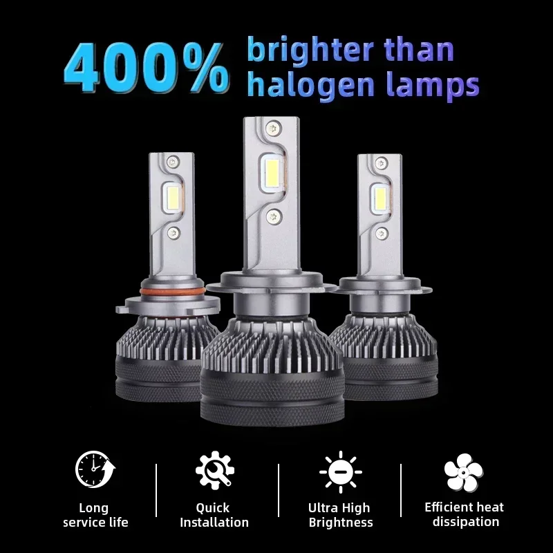 Bombilla LED K5C para faro delantero de camión, 24V, H7, H4, H1, H11, 4300K, 6000K, 110W, 24V, 2 piezas