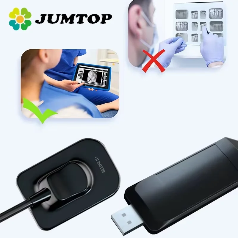 Sensor digital dental JUMTOP Sensor RVG de rayos X con sistema de imagen de alta definición APS CMOS Tech