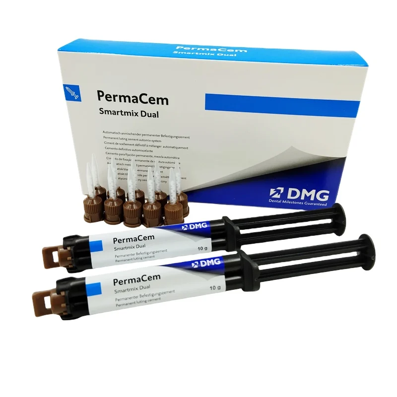 DMG PermaCem Smartmix Cemento de Resina Autoadhesivo Dual 10g/unidad Material Dental de Doble Curado para Coronas, Puentes e Incrustaciones