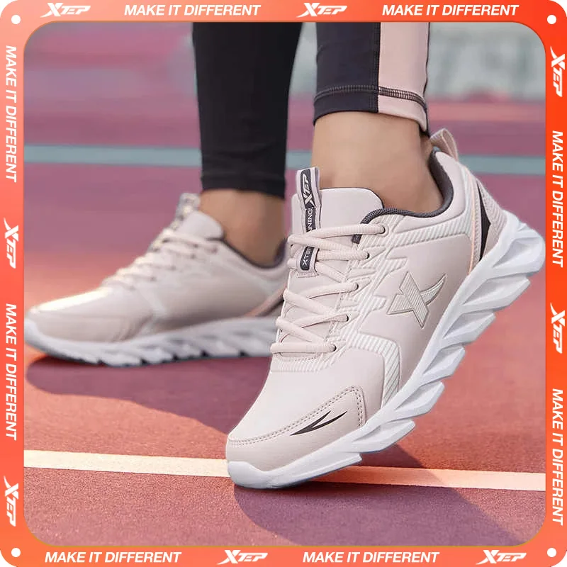 Xtep, zapatillas para correr para mujer, nuevas zapatillas ligeras de moda para mujer, zapatos deportivos con amortiguación transpirable para mujer 879318110073