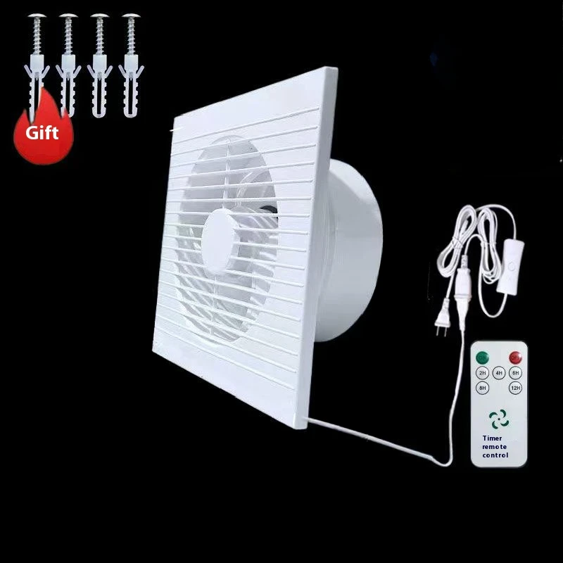 220V 4 pulgadas 6 pulgadas 8 pulgadas colgante de pared Ventilador blanco pequeño Extractor Extractor de aire inodoro baño Cocina Ventilador