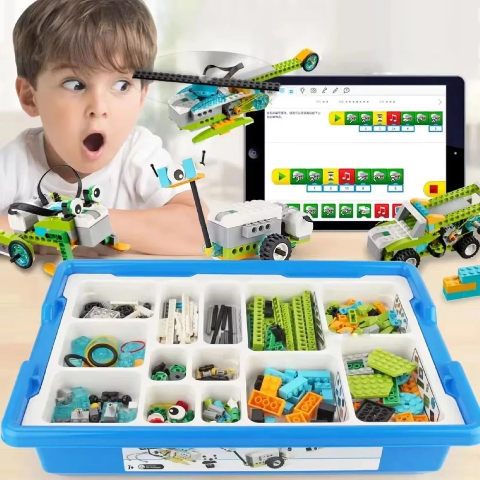 Kit de bloques de construcción educativos STEM 280 piezas con sensores electrónicos para programación de robots