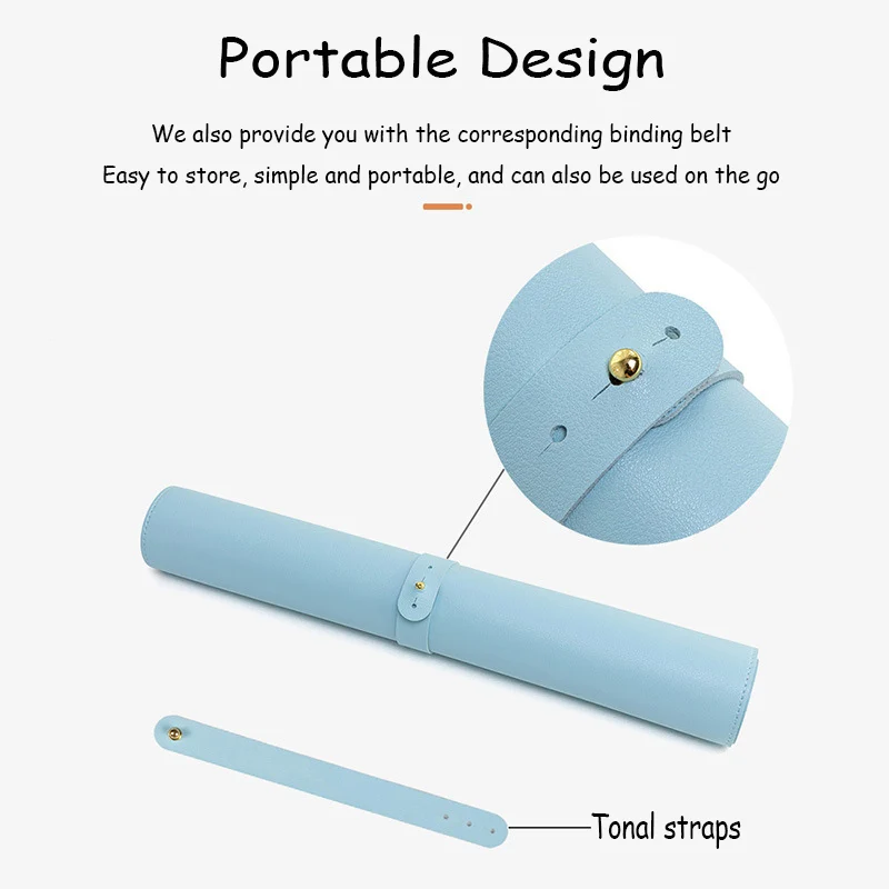 Alfombrilla de Escritorio Impermeable de Cuero PU, Alfombrilla Grande para Ratón de Juegos, Protector de Mesa para Teclado de Computadora de Oficina, Accesorios para PC