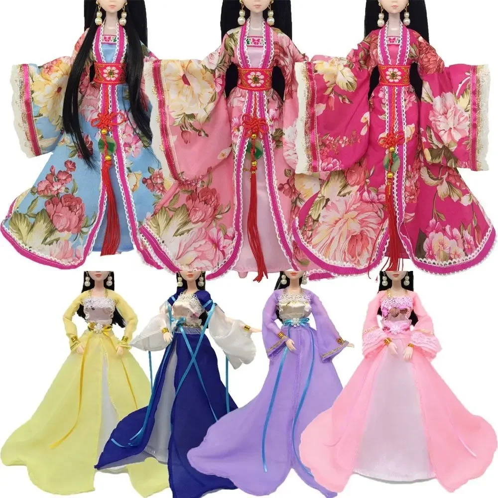 Traje de Hada de la Corte de concubina Imperial China para muñeca, vestido antiguo, accesorios para muñecas de princesa, Ropa para Niñas, 30cm, novedad de 2022