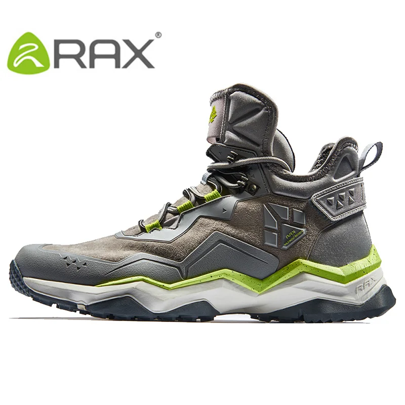 RAX-zapatos de senderismo impermeables para hombre y mujer, zapatillas de deporte de cuero para exteriores, botas de Trekking, senderismo, Camping, escalada, caza