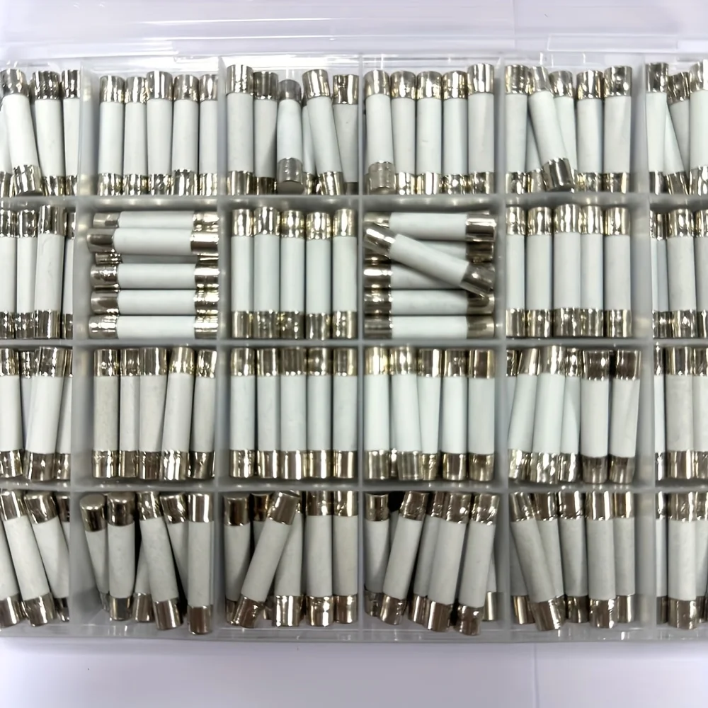 240 unids/caja 24 valores 6x30mm fusible cerámico de soplado rápido 250V 0.1A 0.2A 0.5A 1A 1.5A 2A 2.5A 3A 3.15A 4A 5A 6A 10A 15A 20A 25A30A