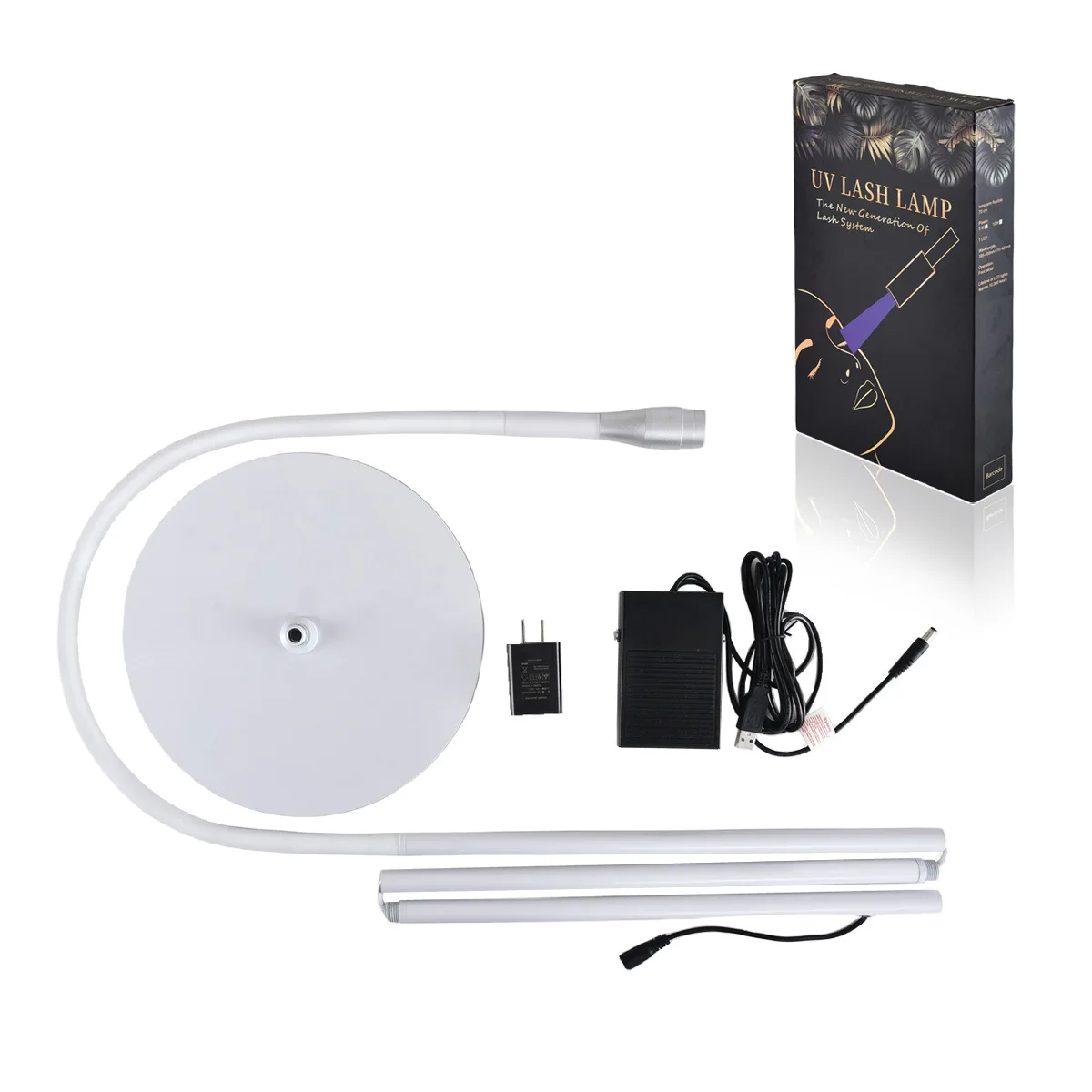 Lámpara de curado LED UV de alta potencia, lámpara de pie con interruptor de pie para secado rápido de esmalte de uñas/pegamento de pestañas, lámpara de curado UV, 5W/10W