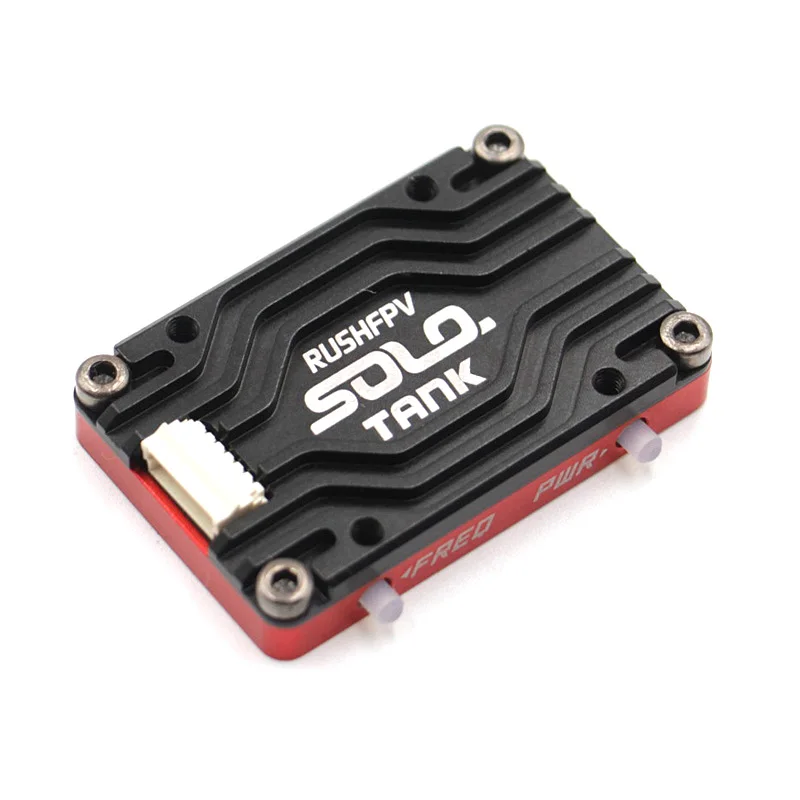 Transmisor de Video RUSH Solo Tank 5.8G VTX con Carcasa CNC, 1.6W de Alta Potencia, Micrófono Integrado y Estructura de Disipación de Calor para RC FPV