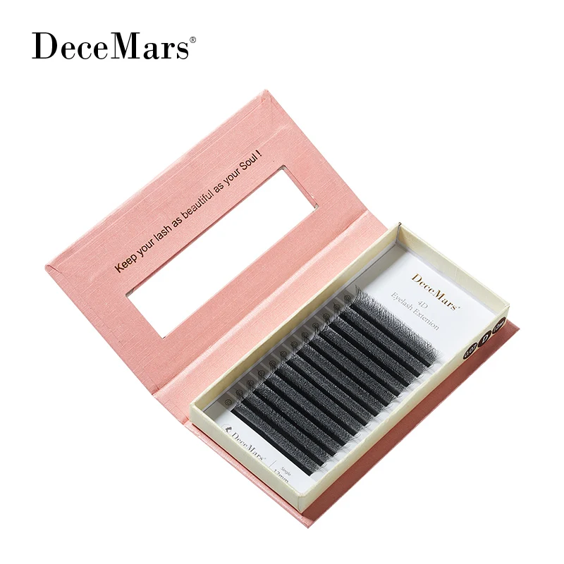 Extensiones de Pestañas DeceMars, 5 Estuches/lote, Extensiones de Pestañas 4D en Forma de W