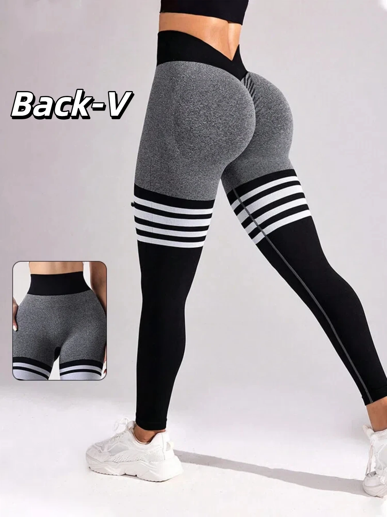 Pantalones de Yoga con línea en V para gimnasio para mujer, mallas deportivas para levantamiento de glúteos, entrenamiento atlético, mallas deportivas para exteriores