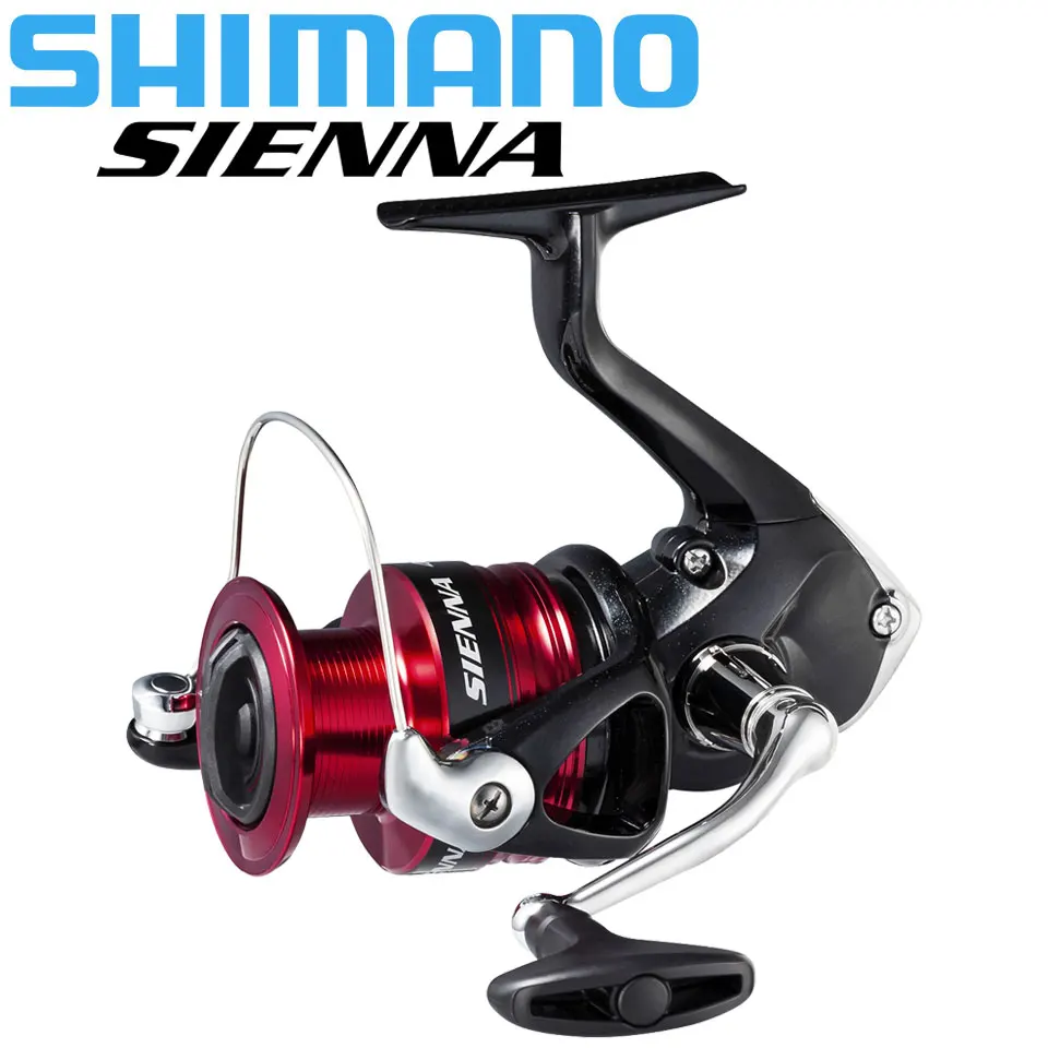 SHIMANO-carrete de pesca giratorio SIENNA, bobina de Metal, AR-C, agua dulce y Marina, potencia máxima de 8,5 kg
