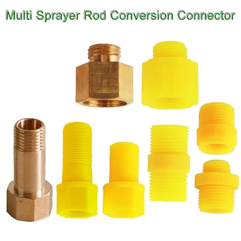 Conector de conversión de mango de varilla de pulverización de varios estilos para pulverizador eléctrico agrícola, accesorios de regadera de pulverización de jardín