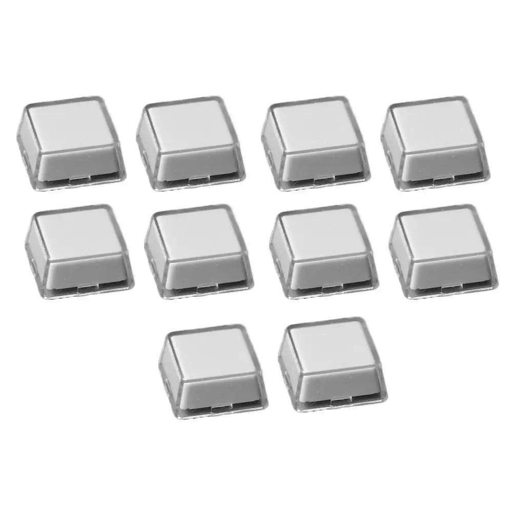Teclas transparentes de doble capa, Clips de papel extraíbles, interruptor MX personalizado, protección de carcasa relegendable, 1/10/Uds.