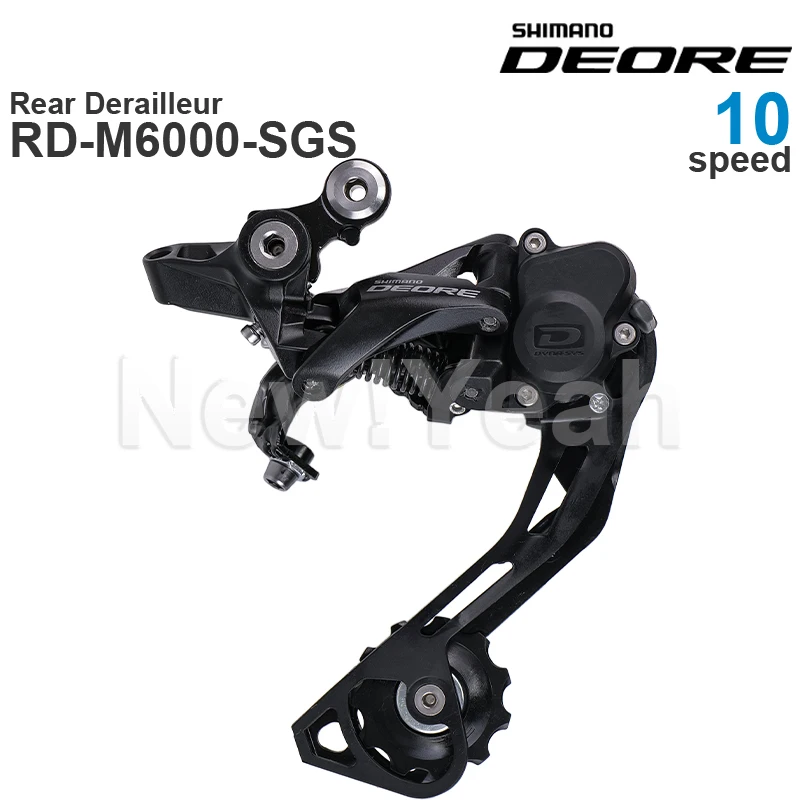 SHIMANO DEORE M6000 Desviador trasero de 10 velocidades RD-M6000-GS RD-M6000-SGS 10- Piezas originales