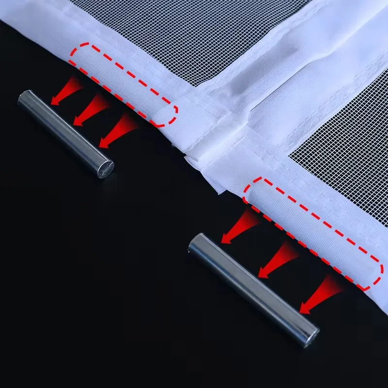 Mosquitera magnética para puerta, cortina de malla Invisible con cierre automático para cocina, sala de estar interior