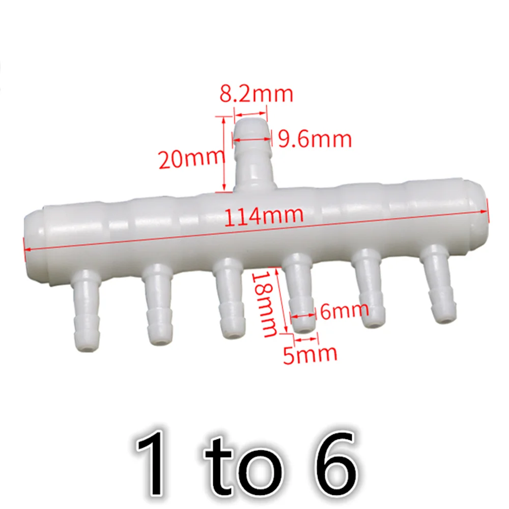Tubo de plástico PE para acuario, tubo desviador, conector, bomba de aire de oxígeno, divisor de manguera, piezas de aireación de escape