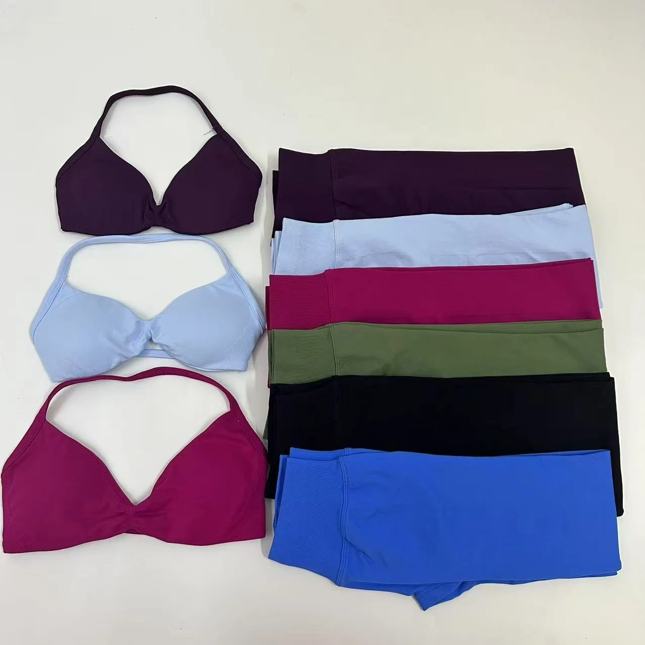 Conjunto Seamlessyoga para Mujer, Leggings Deportivos con Efecto Scrunch, Top Deportivo con Tirantes, Ropa de Gimnasio, Conjunto de 2 Piezas