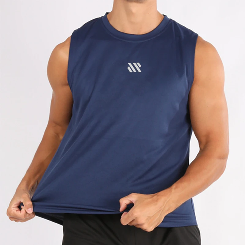 Novedad de verano, chaleco de gimnasio para hombre, camiseta sin mangas para culturismo, camiseta deportiva de malla de secado rápido, camiseta sin mangas para correr, ropa para hombre