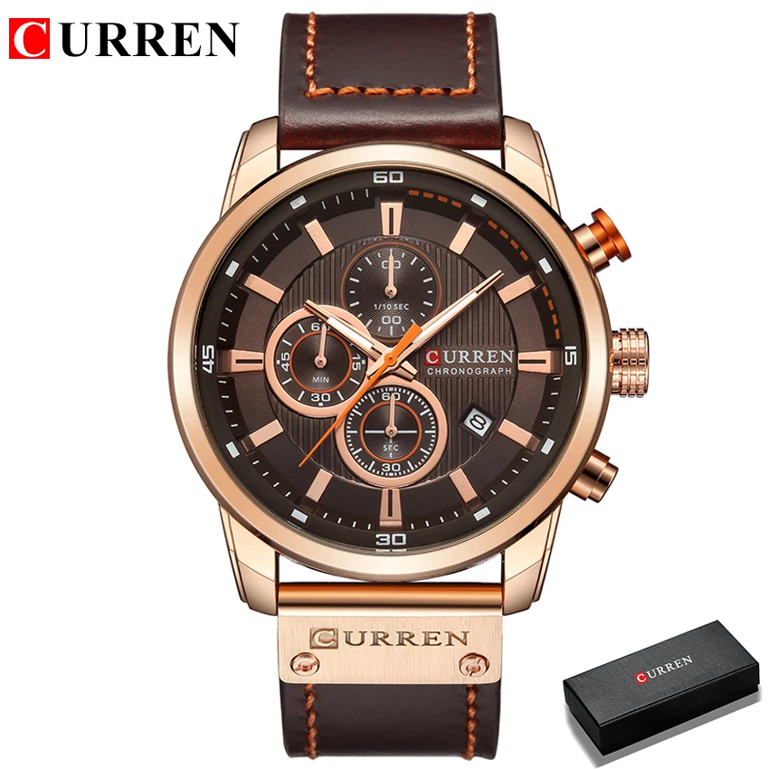 Reloj de Pulsera CURREN 8291 para Hombre, Cronógrafo de Cuarzo, Estilo Casual, Deportivo, Militar, de Moda, para Caballero
