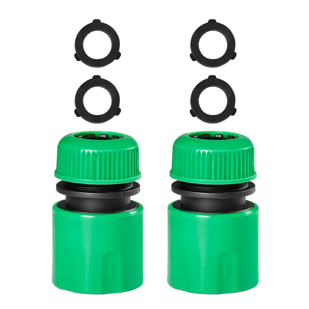 Juego de conectores rápidos para manguera de riego de jardín, adaptador de junta de acoplamiento de manguera hembra/macho de 1/2 "y 3/4", sistema de riego