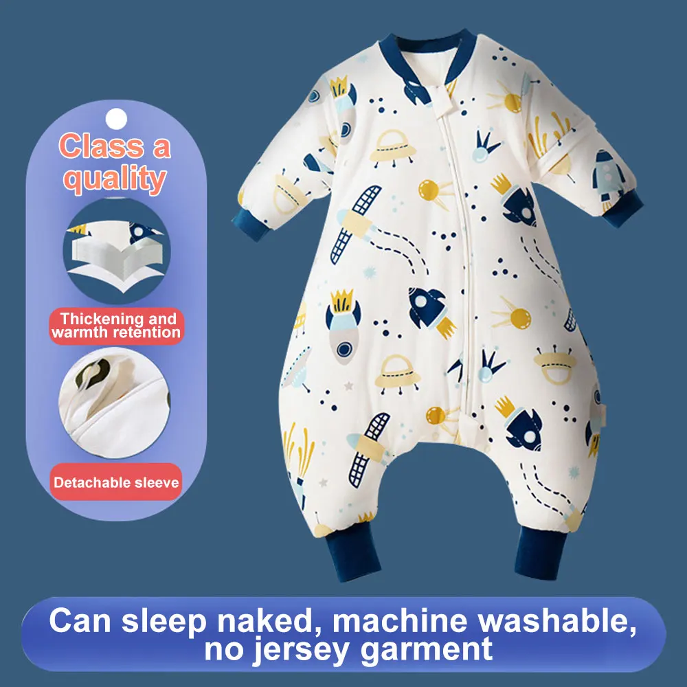 Saco de dormir para bebé, saco de dormir cálido de invierno para niñas, con pies, manta de crecimiento para niños de 1 a 4 años, ropa de dormir, saco de dormir para niños