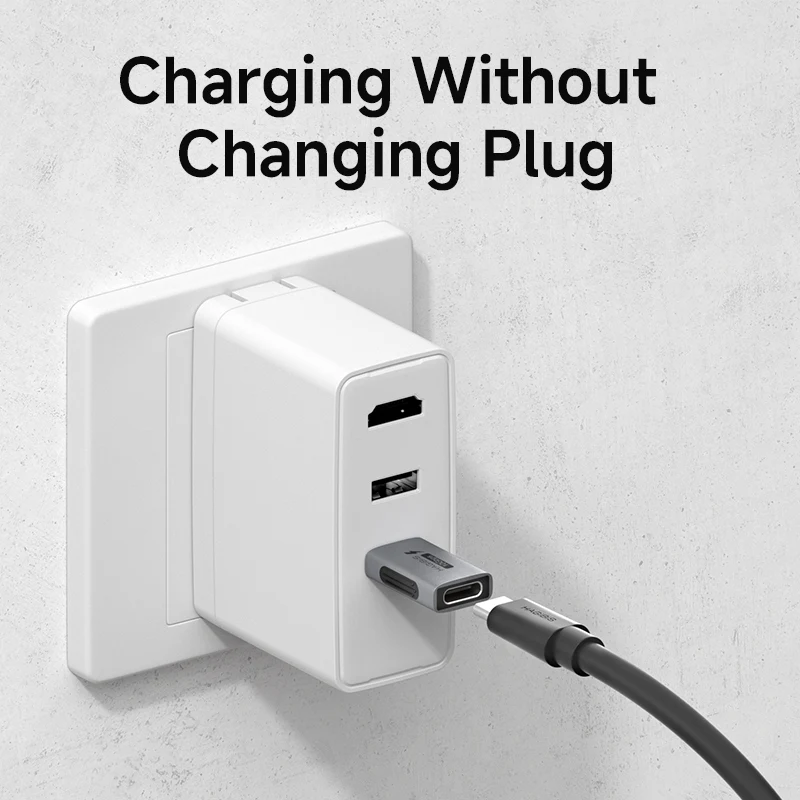 Hagibis USB A macho a USB C hembra adaptador 10Gbps transferencia de datos de alta velocidad 60W enchufe convertidor de carga rápida para tableta Macbook