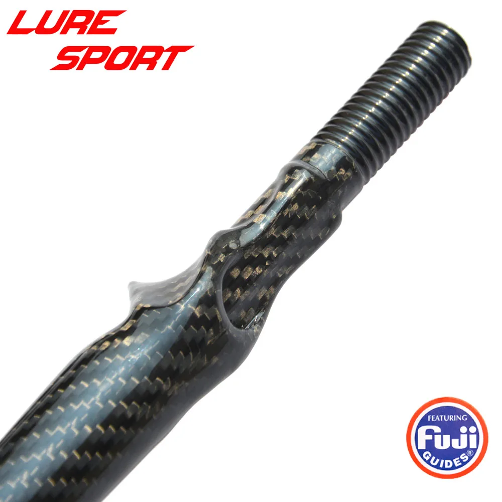 LureSport-mango de agarre de asiento de carrete fundido de carbono tejido 3K, varilla Triangular FUJI KDPS16, reparación de componentes de construcción, bricolaje, 35cm