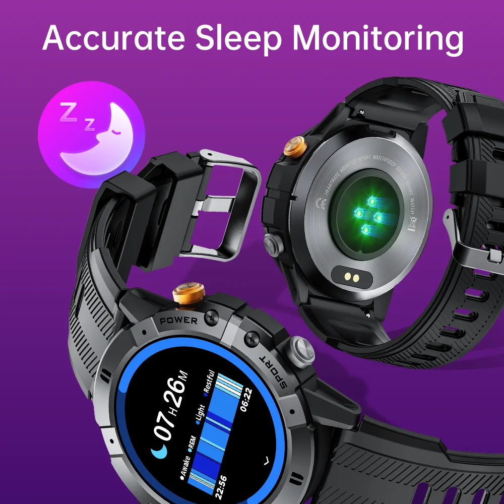 CUBOT C29 SmartWatch 1,52 pulgadas 1ATM reloj deportivo resistente al agua para hombres batería de 410mAh, llamada Bluetooth, frecuencia cardíaca y Monitor de salud 24H