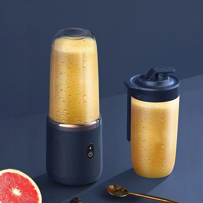 Batidoras de zumo de fruta portátiles, Mini botella eléctrica Personal de verano, USB para el hogar, máquina exprimidora de 6 hojas para cocina