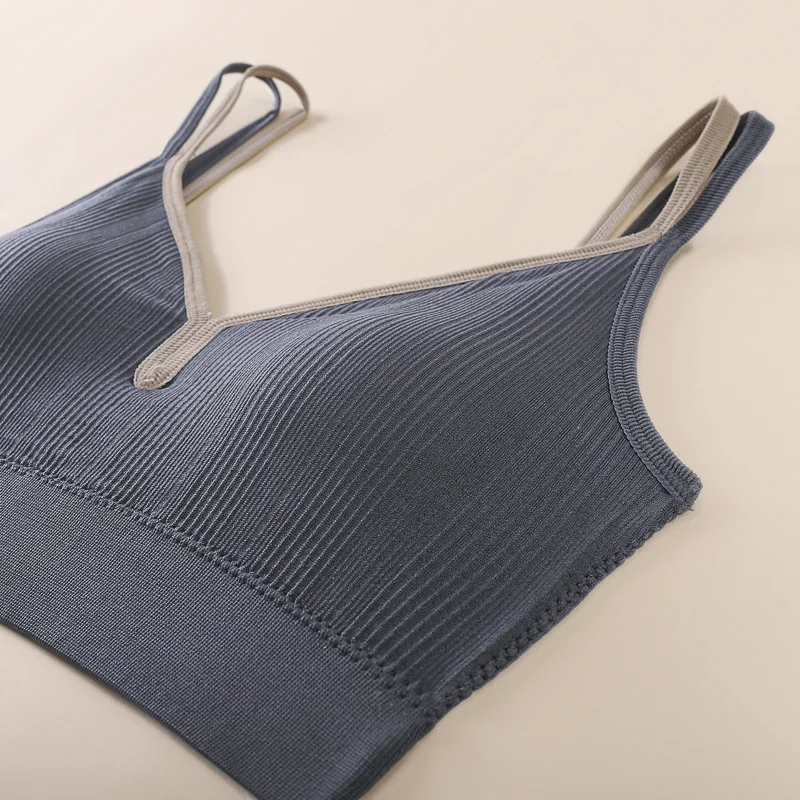 Sujetador deportivo transpirable para mujer, Top deportivo antisudor, sujetador de Yoga sin costuras, Top corto a prueba de golpes, Sujetador deportivo de realce, Top de entrenamiento para gimnasio