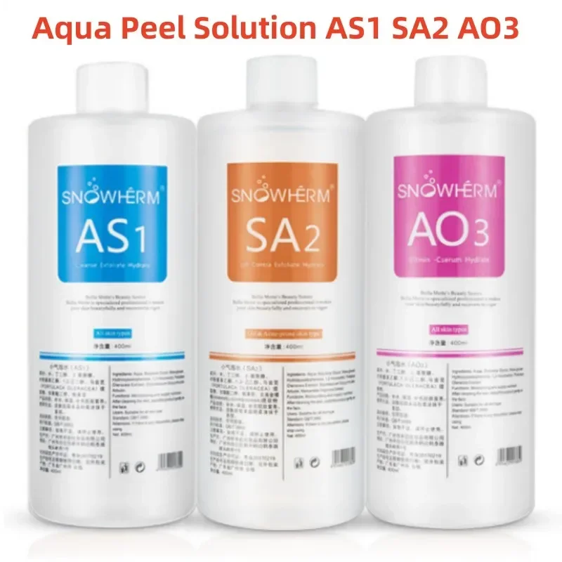 Aqua Peel-solución AS1 SA2 AO3 para dermoabrasión Facial, suero Facial de Limpieza Profunda, solución de burbujas coreanas, 1200ml, 3 unidades