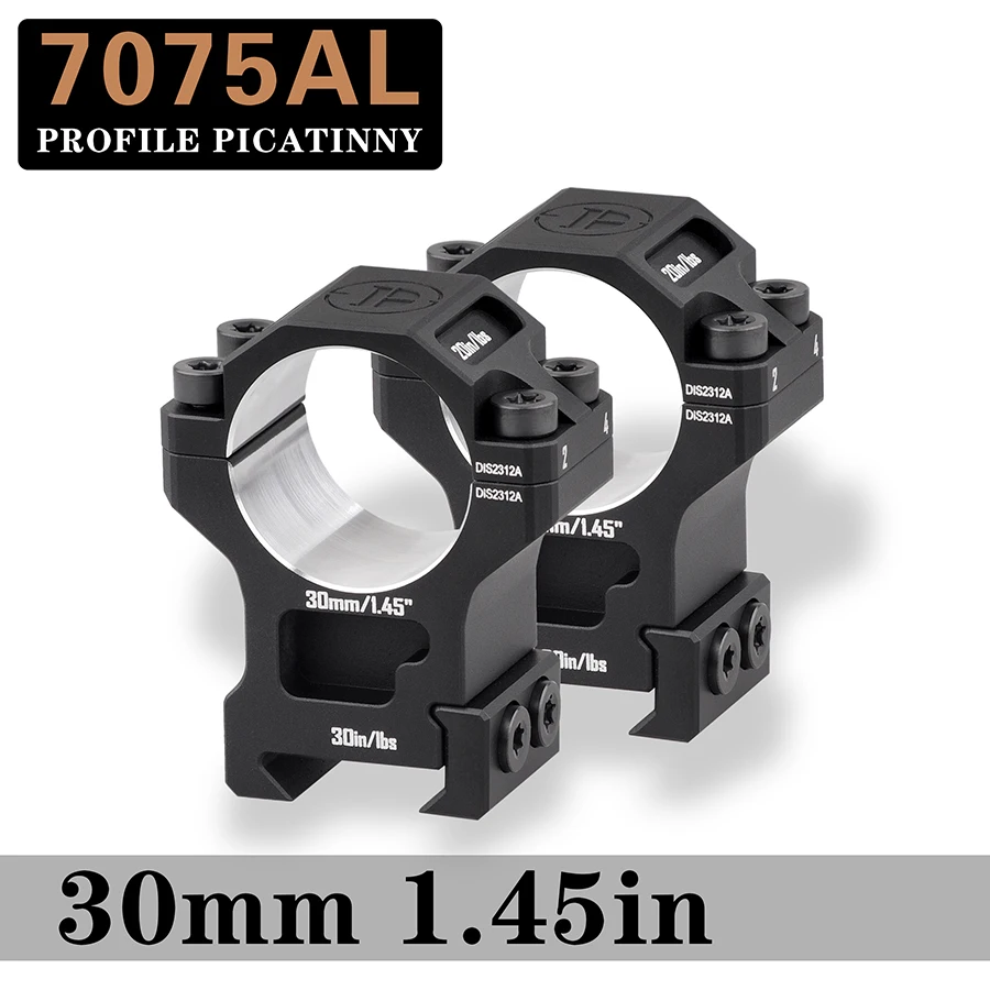 Discovery-anillos de alcance de 30mm para riel Picatinny Cnc 7075, accesorios de caza de aluminio de aviación, anillo de montaje para exteriores