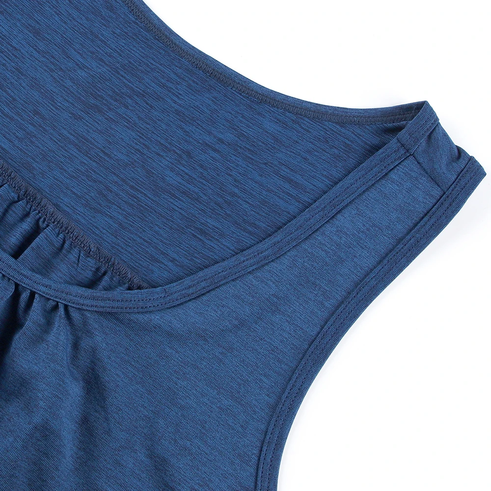 Top de Yoga plisado sin mangas con cuello en V para mujer, Top deportivo holgado, camisas elásticas de Color sólido, chalecos de ejercicio para correr, ropa de gimnasio