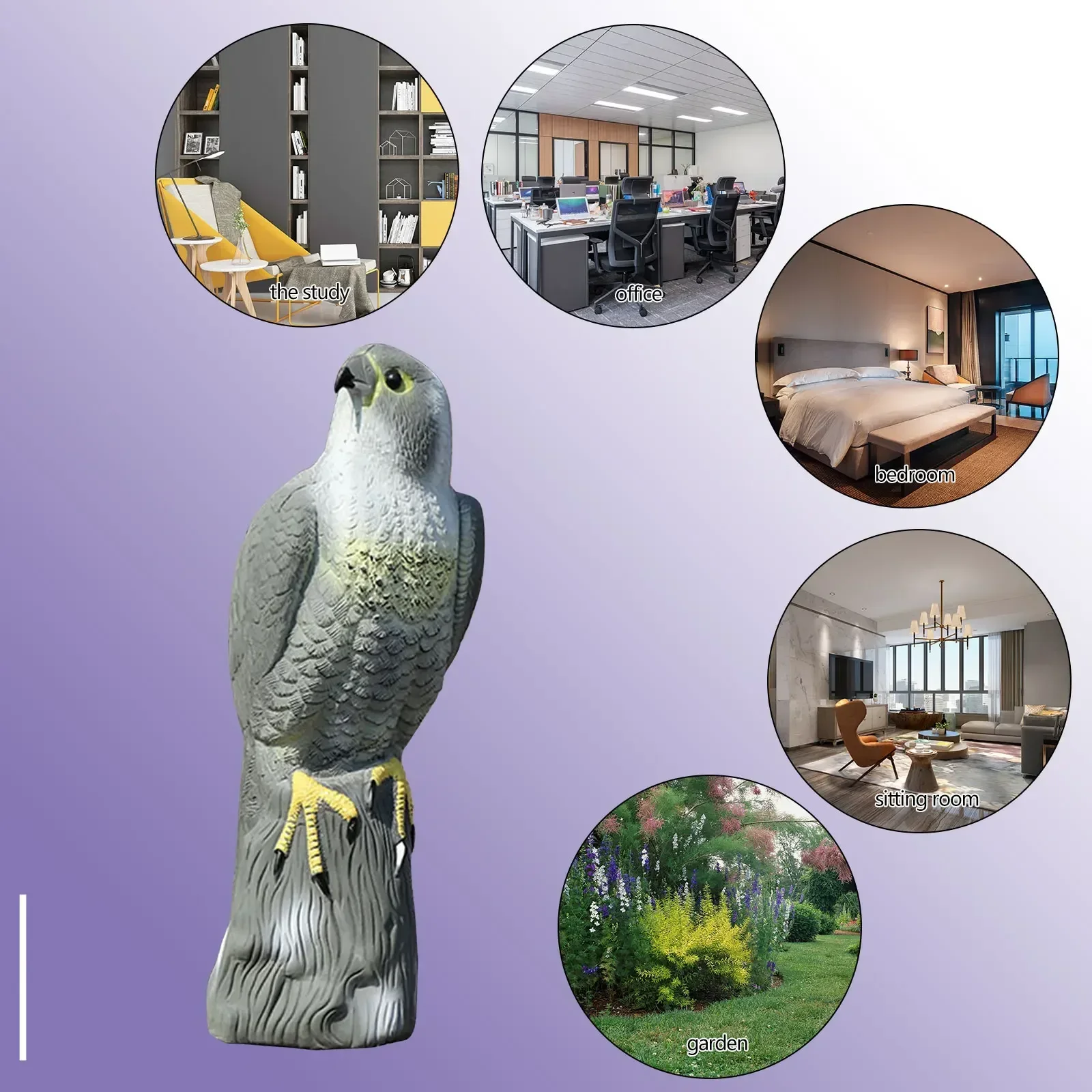 Estatua de águila de simulación, adornos para el salón, decoración del hogar, artesanías artificiales, escultura de jardín, decoración de Patio, porche y Patio