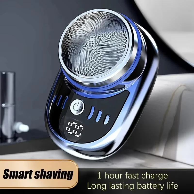 Afeitadora Eléctrica Portátil Lenovo Mini, Carga Inalámbrica, Maquinilla de Afeitar de Viaje, 1 Pieza, Recortadora de Barba Facial Desmontable, Nueva