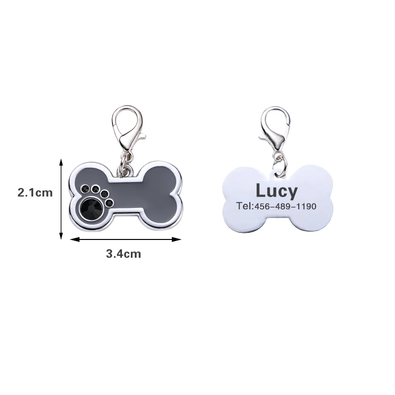 Tarjeta de Identificación de aleación antipérdida para mascotas, colgante de joyería para cachorros y gatitos, grabado láser, llavero de tarjeta de identidad, suministros para mascotas