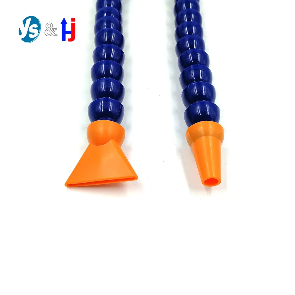 Manguera flexible de tubo de refrigerante de aceite y agua con boquilla para tubo de enfriamiento de torno de fresado CNC, rosca macho, 300 ~ 700 mm, 1/2 ", 3/8", 1/4"